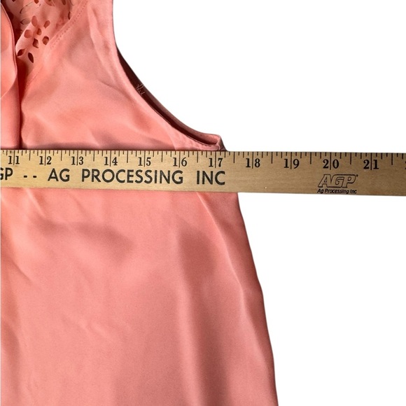 Maeve Pink Sleeveless Blouse with Laser Cut Detail | Size 2 Preppy ViscoGirl E12 - Picture 5 of 8